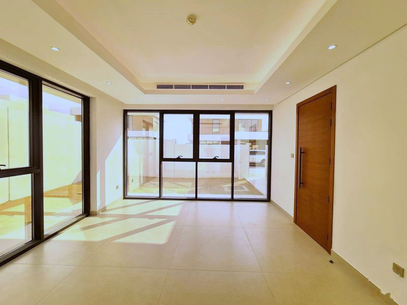 Living room with sliding doors
