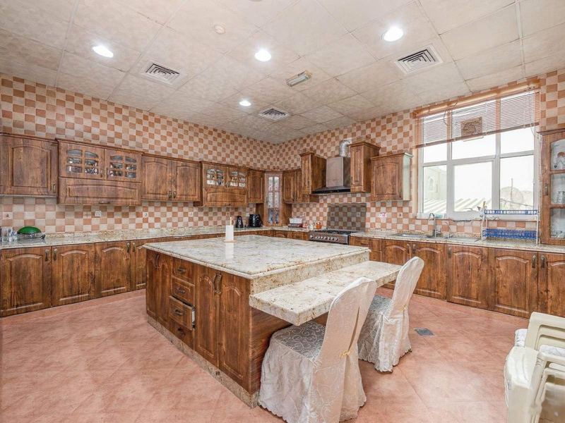 Large family kitchen with island