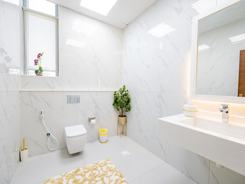 Marble bathroom